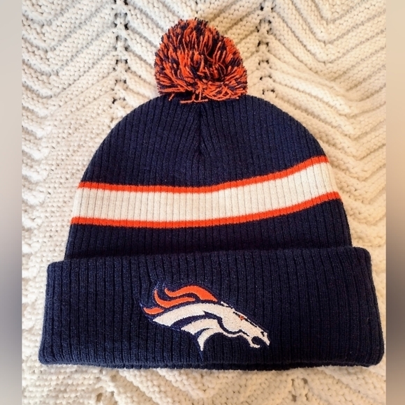 Denver Broncos Stiched  Logo Touque Beanie Bud Light Promotional Hat NFL - Picture 1 of 3
